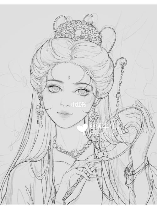 日常画小仙女_画画_女朋友_画画我的身边人_文化_绘画