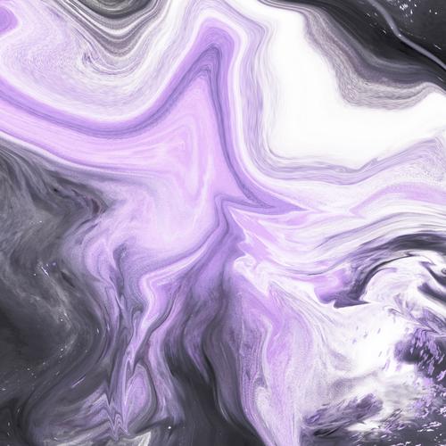 紫灰曲线水纹大理石