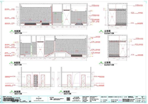 更衣室立面图cad图纸