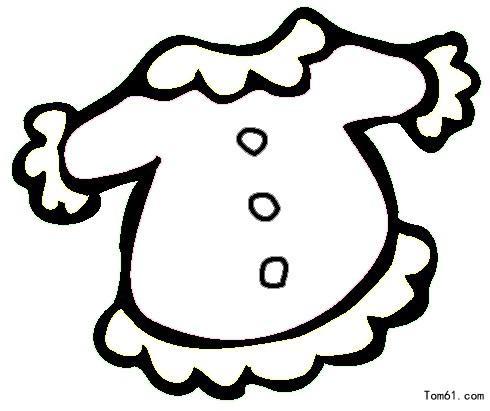幼儿长袖衣服简笔画