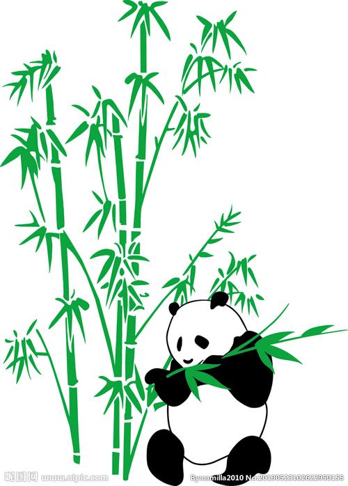 熊猫竹子图片