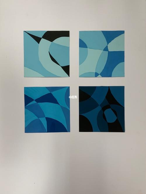 色彩构成 四宫格明度对比_色彩构成_文化_绘画