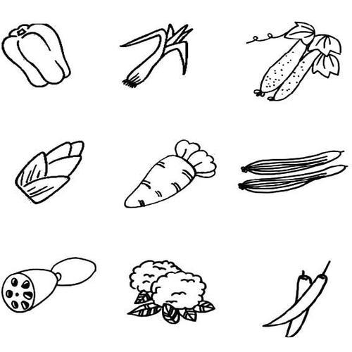 幼儿秋天蔬菜简笔画