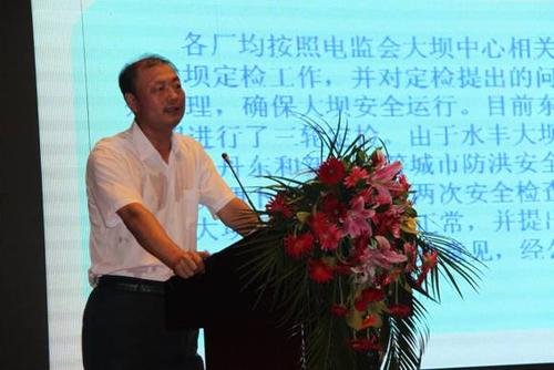 副主任委员刘凤学做《东北电网公司水电站大坝运行安全管理》大会交流