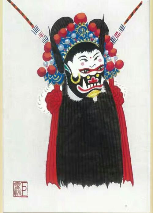 《西游记》之一  每天一谱:京剧《西游记》脸谱扮相之,20,(闹天宫)之