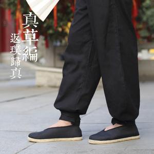 老北京棉麻布鞋男
