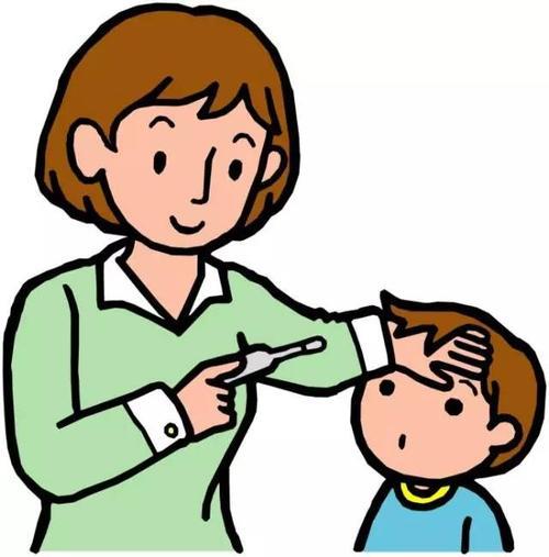 测体温简笔画儿童