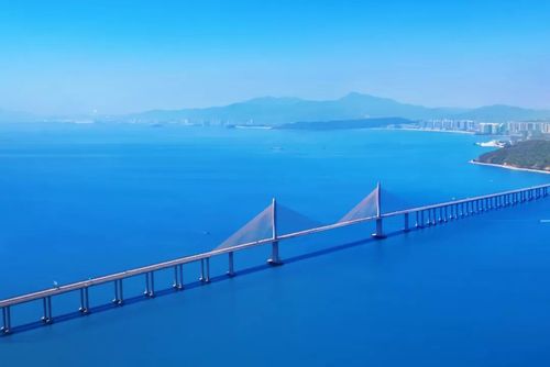 十里银滩维港湾跨海大桥实拍