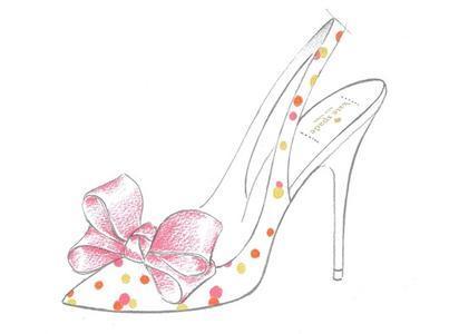 简笔画水晶鞋步骤