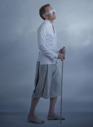 盲人也fashion 限量版拐杖墨镜