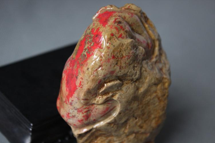 昌化田黄鸡血石原石摆件(wstj-33)