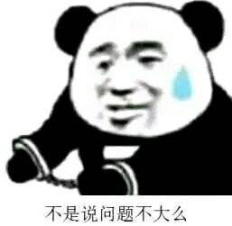 不是说问题不大么(熊猫头戴手铐)表情