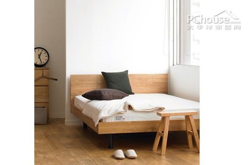 如父亲般的爱 无印良品实木双人床7900元
