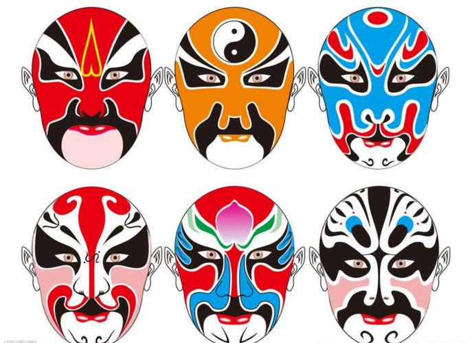 蔡〕线描课——说唱脸谱