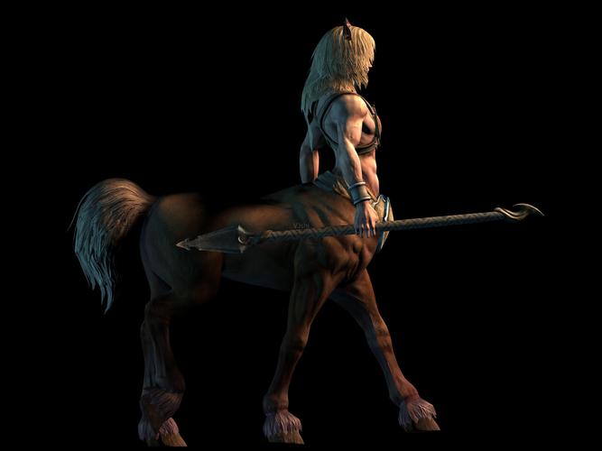 人物-半人马-行走(带通道)_3000x2250_高清视频素材下载(编号:2981332