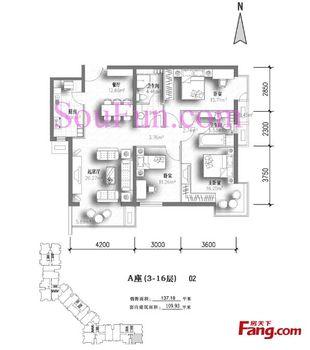 [213156397] 望京星源国际公寓 华彩 家乐福附近 主卧独卫全南朝向