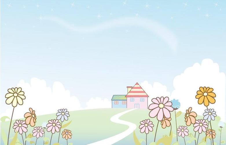 卡通风景画图片