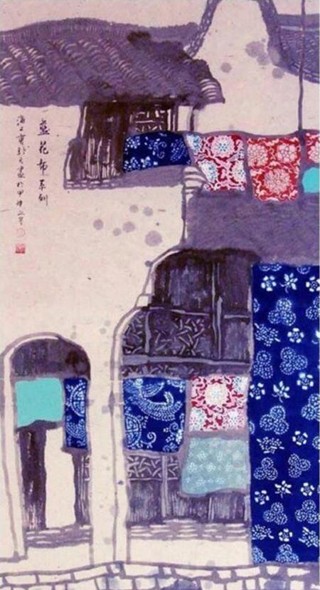 水乡蓝印花布|曹舒天_工艺品-古风坊