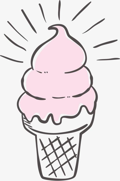 可爱的卡通冰激凌冰淇淋卡通