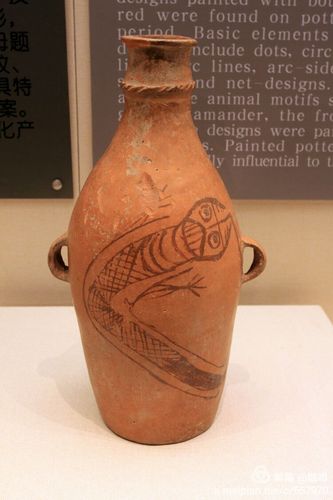 鲵鱼纹彩陶瓶(国宝级) 仰韶文化中期  距今6000～5500年