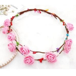 手工花环头饰 幼儿园手工制作diy材料包儿童益智玩具春天配饰手环