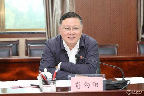 省委统战部领导肖向阳一行莅临我校开展调研工作