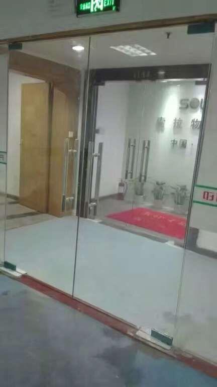 推拉门玻璃门12厘钢化隔断办公室大门入口门