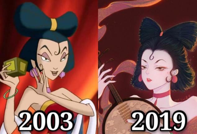《哪吒传奇》角色十年前vs十年后,小龙女变美了,妲己