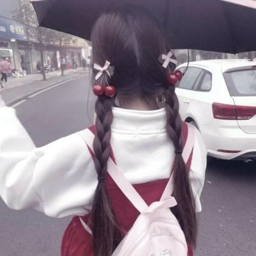 qq头像女生 .可爱.部位.双马尾