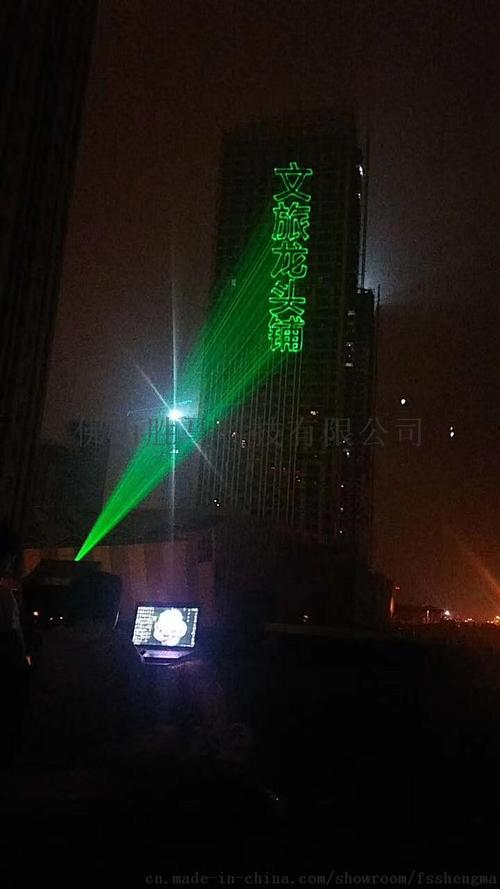 高明楼体广告投影户外广告投影灯楼盘广告投影