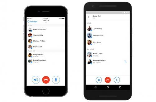 【fb messenger推出「group call」】新功能可以同时和50人一起通话