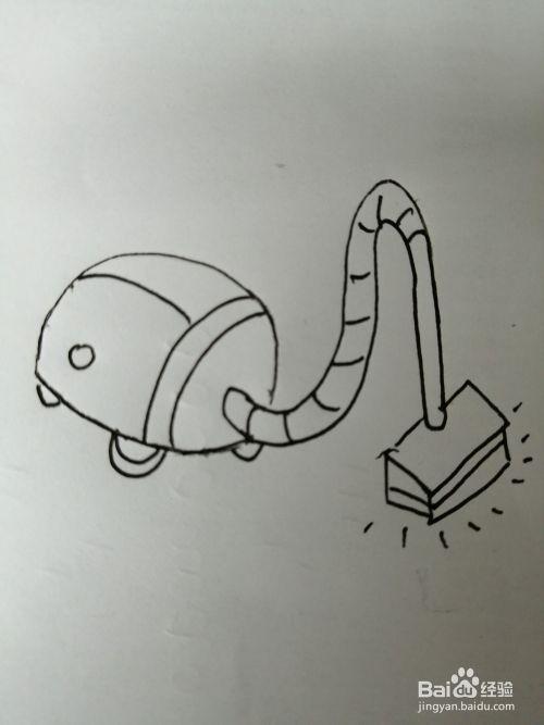 简笔画吸尘器怎么画