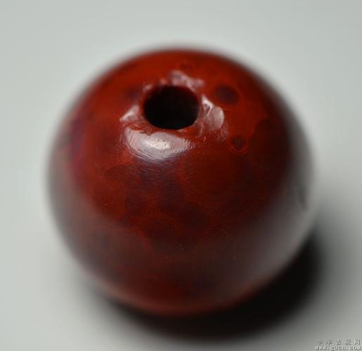 直径1.85厘米战国红缟玛瑙珠