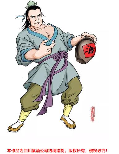 著名漫画家张砚钧笔下的水浒梁山好汉!