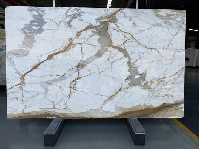 天然大理石 鱼肚金 水刀拼花 电视背景墙 白色大理石