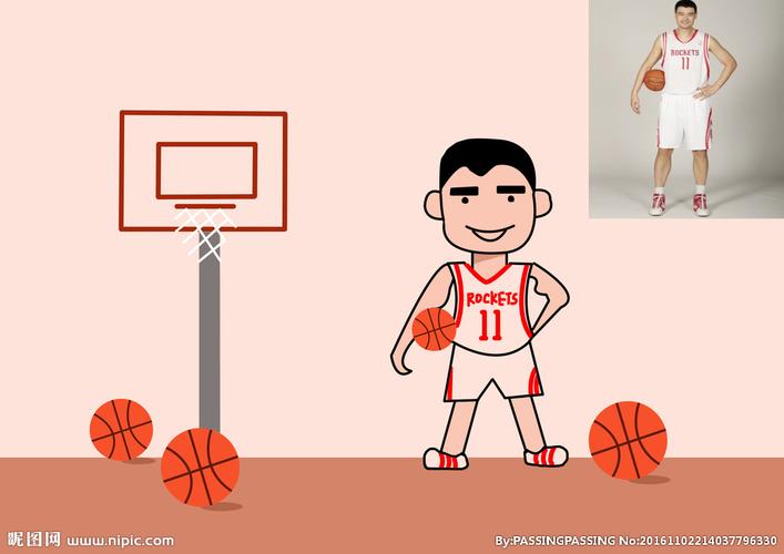 姚明漫画像图片