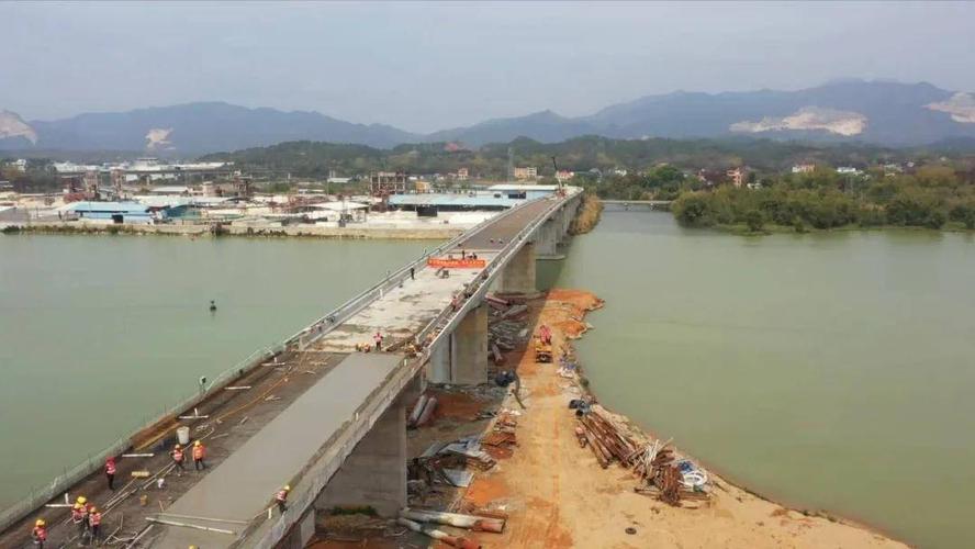 河源再建一座跨东江大桥,东源蓝口工业大桥有望5月建成通车