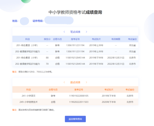 2021年上教师资格面试成绩查询附成绩查询流程