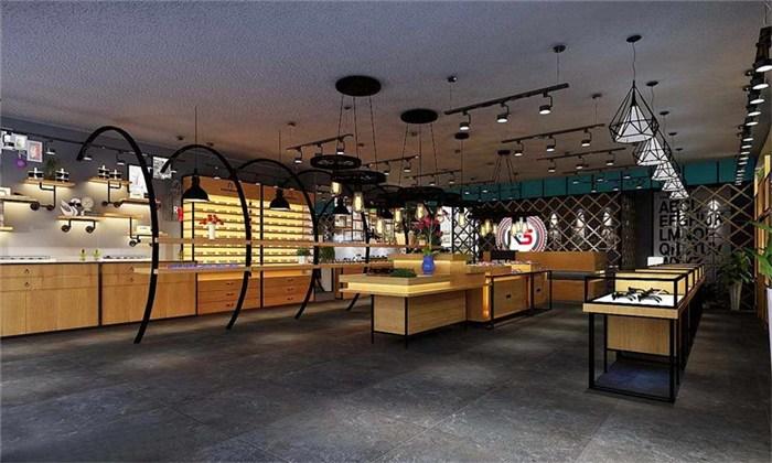 中牟复古眼镜店装修案例