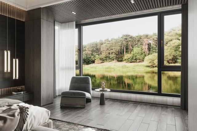 百叶窗的光影效果更是让家中增添一丝浪漫的情调~型材如何选择落地窗