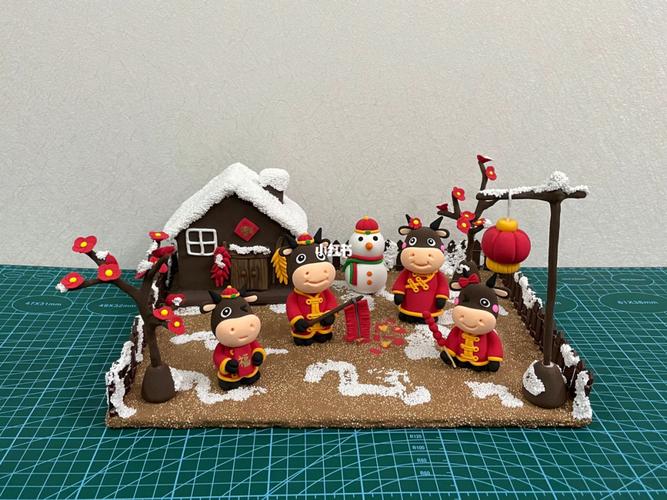 超轻粘土新年牛年_粘土_新年去哪玩_全家福_超轻粘土