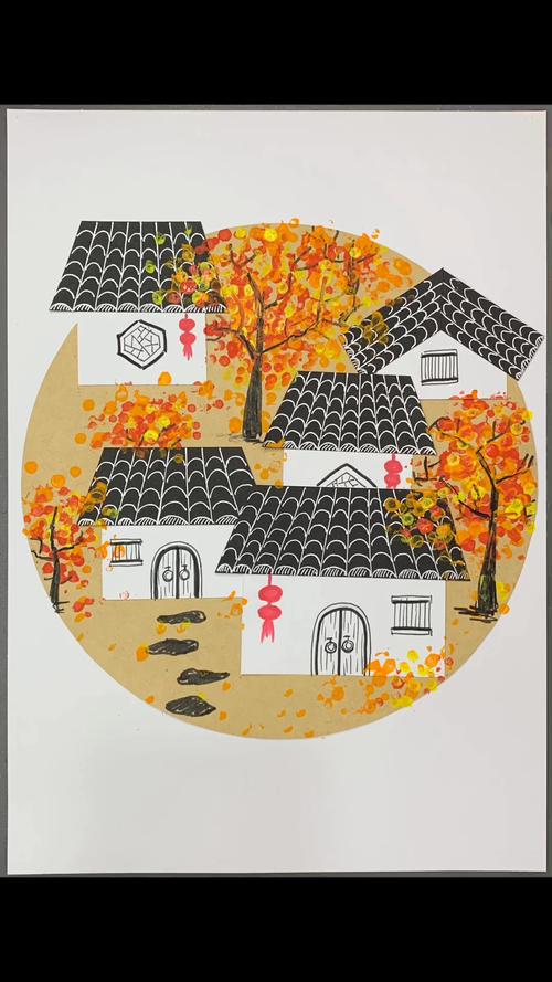 创意画江南秋色_创意画_儿童创意画_儿童画_绘画_创意