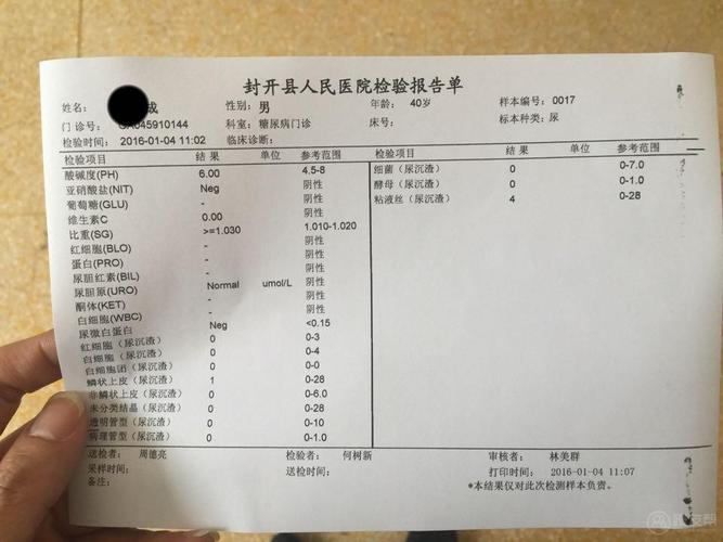 今天做了尿常规检测,正常.