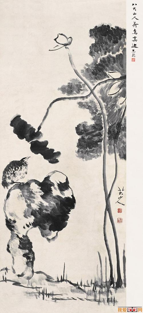 明代画家朱耷水墨画作品赏析(4)