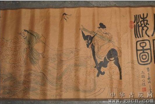 中国长卷古画老画八仙图