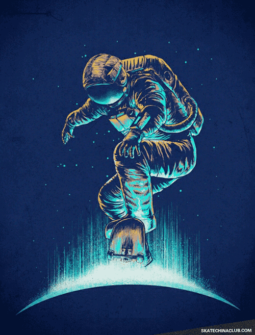 单身狗的情人节就. #滑板gif