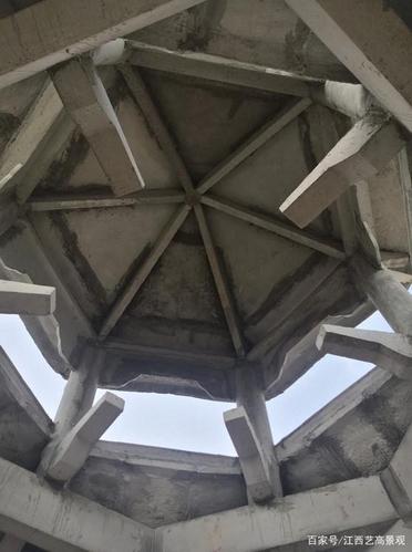 混凝土六角凉亭图片,水泥凉亭厂家安装双层六角凉亭方法是怎样的