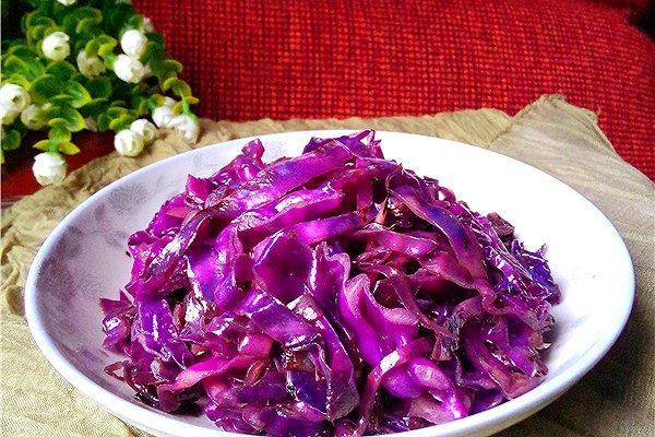 素炒紫甘蓝怎么做_素炒紫甘蓝的做法_18ls28xgl零落