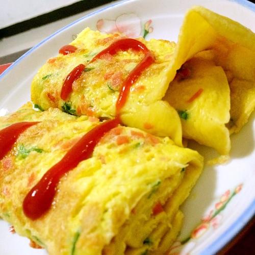 黄瓜味鸡蛋煎饼