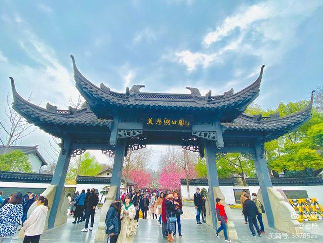 春到莫愁赏海棠三月相约南京莫愁湖公园欣赏春天的景致